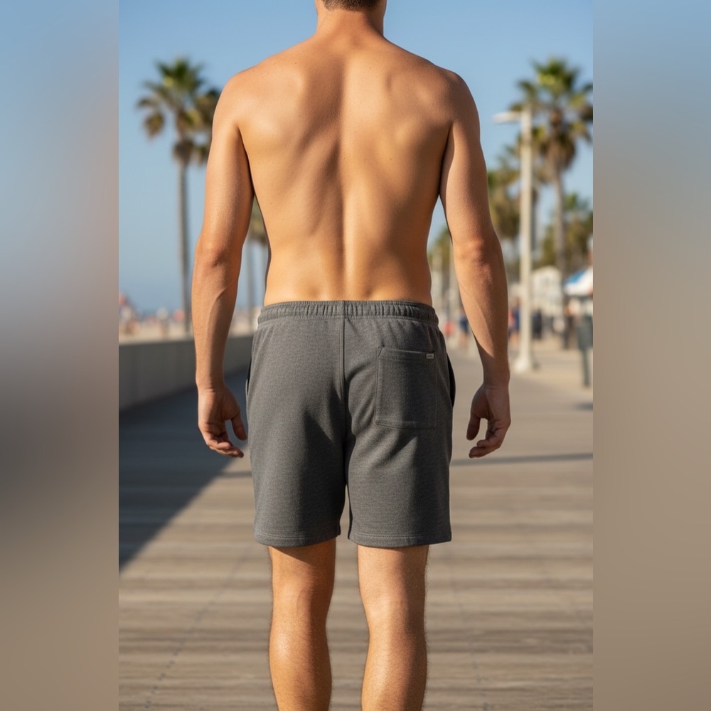 PacSun Fleece Gray Sweat Shorts - Picture 2 of 5